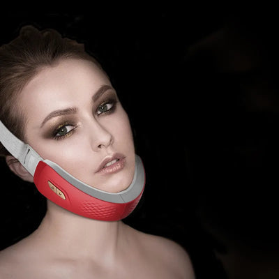 Sculpte Pro device worn on jawline for facial sculpting